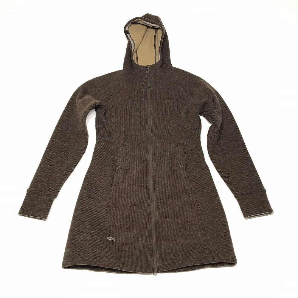 Outdoor Research Womens Salida Long Hoody Wool Size S brown